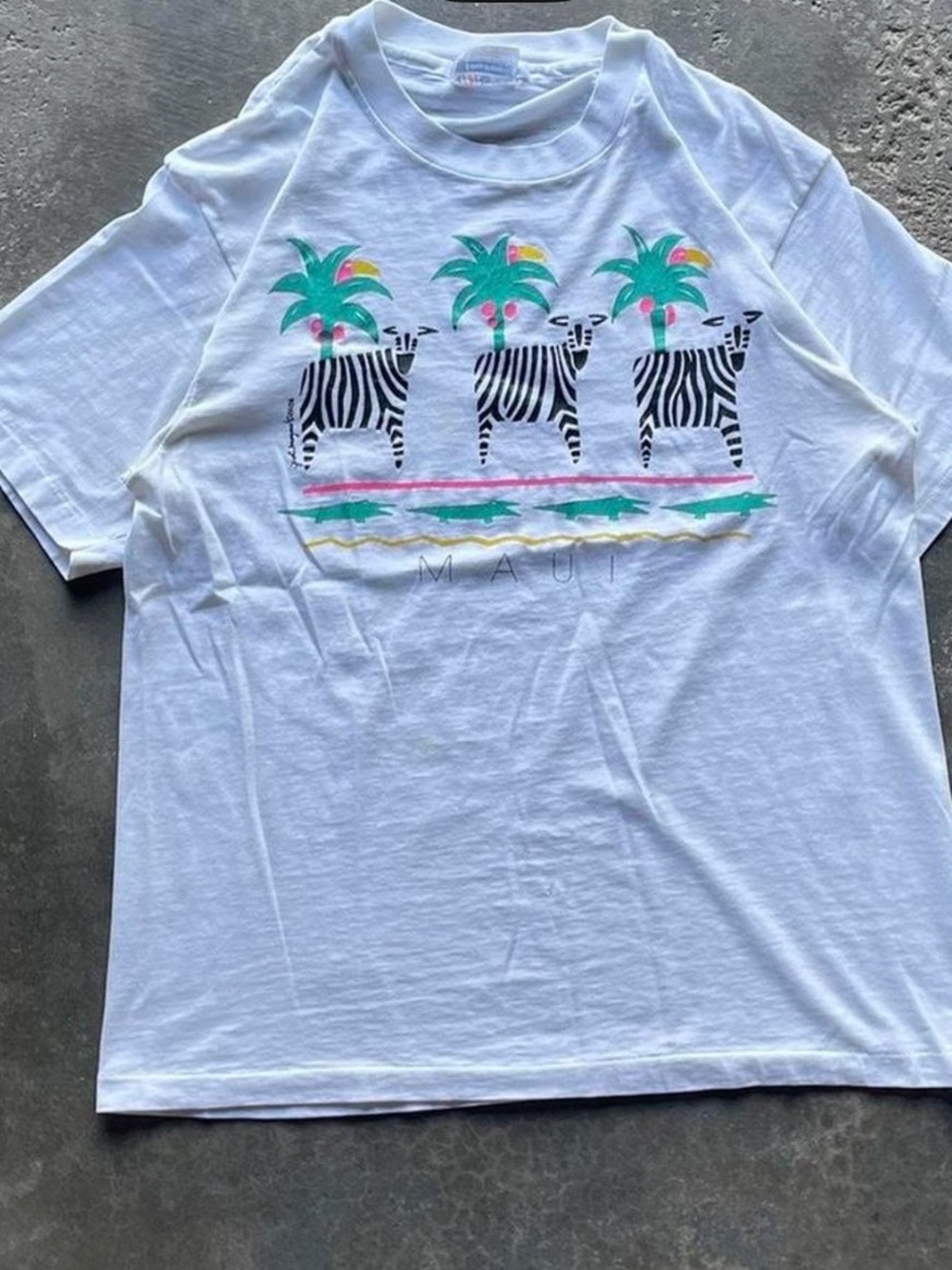Vintage Hawaii Men’s Graphic Tee - White